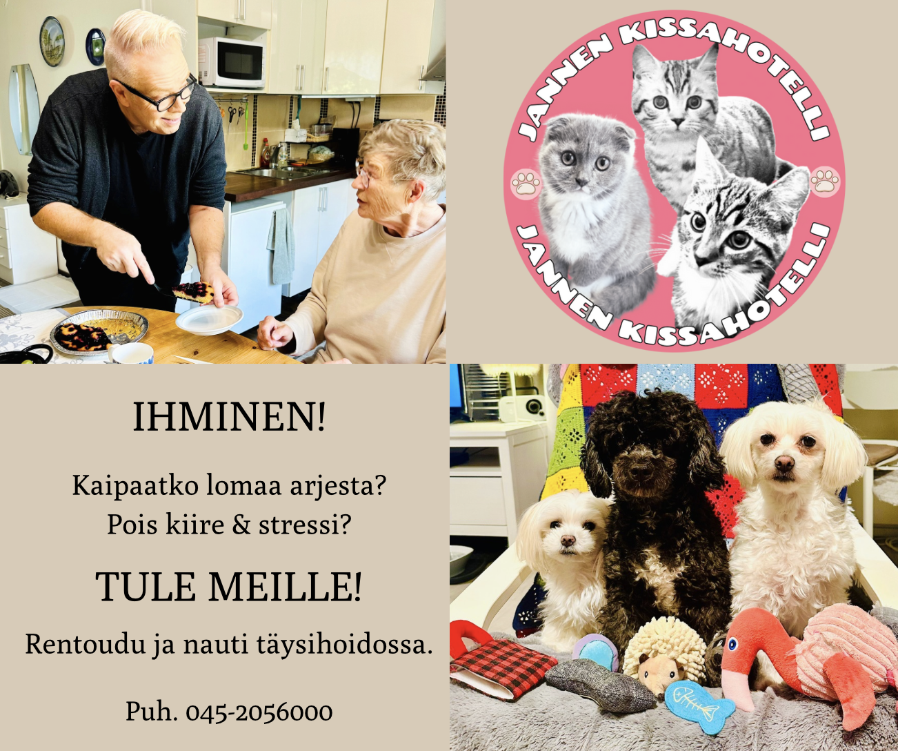 Meille Orimattilaan voivat KAIKENIKÄISET tulla arkea pakoon. Koe meidän täysihoito, rentoudu ja nauti!